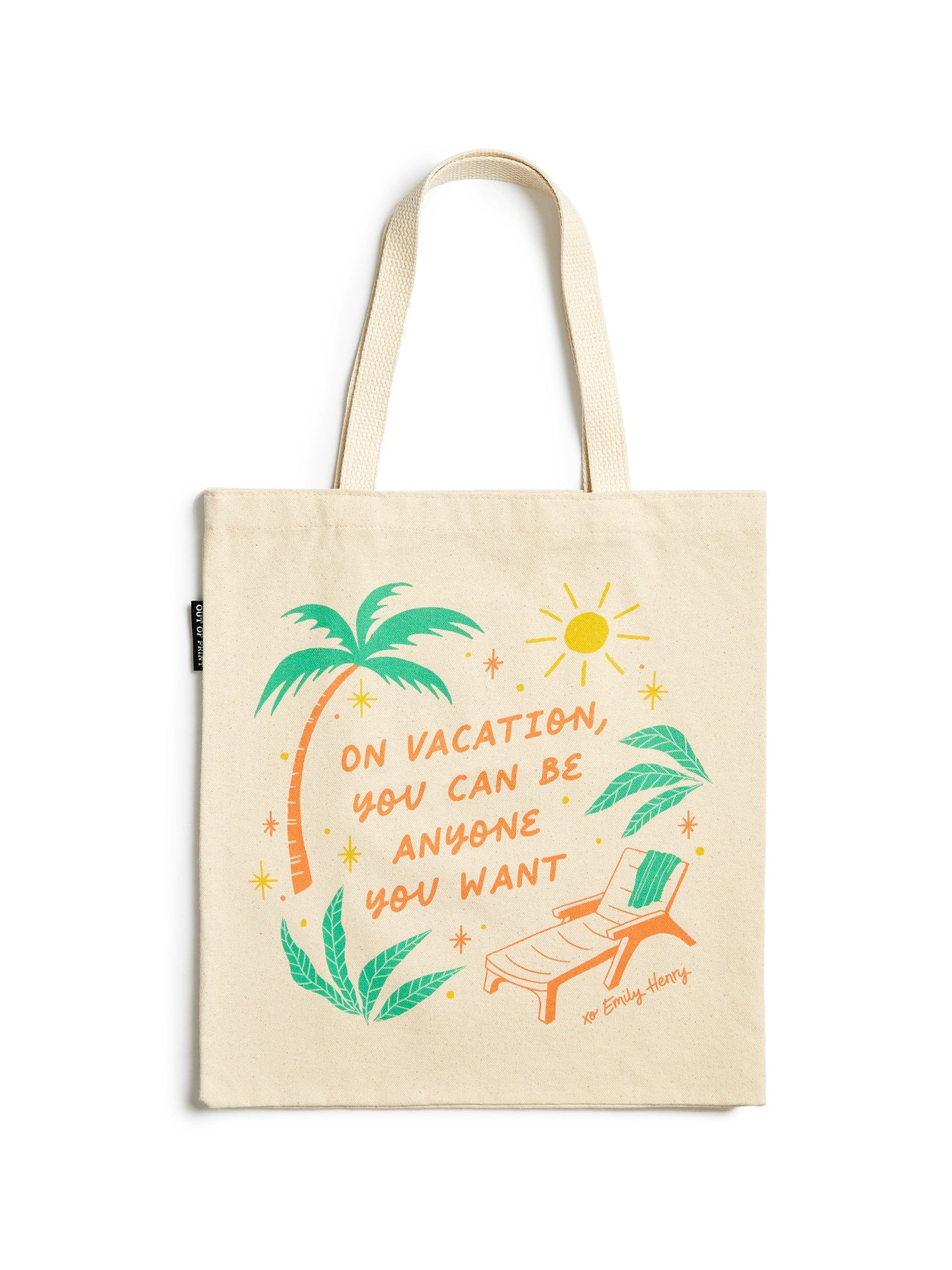 Emily Henry: On Vacation You Can Be Anyone Tote Bag: People We Meet on Vacation