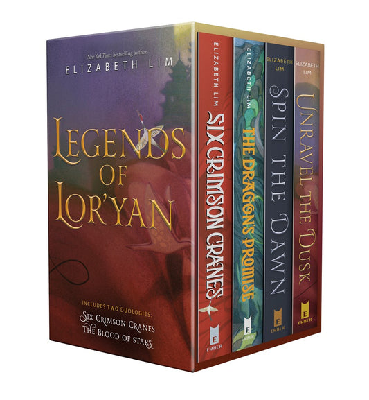 Legends of Lor'yan 4-Book Boxed Set : Six Crimson Cranes; The Dragon's Promise; Spin the Dawn; Unravel the Dusk
