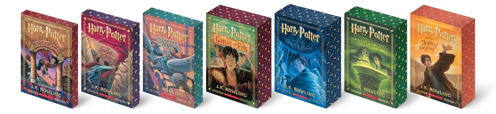 Harry Potter Paperback Box Set Books 1-7 (Deluxe Edition with Stenciled Edges)