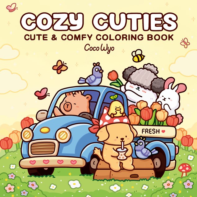Cozy Cuties:  Coloring Book for Adults and Kids