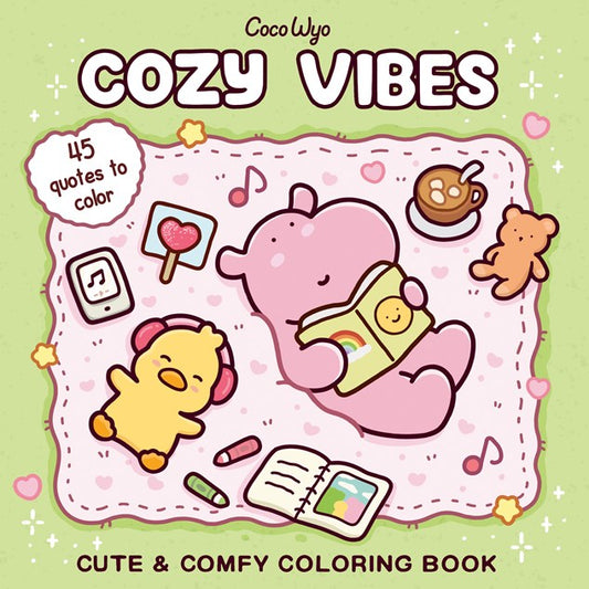Cozy Vibes:  Coloring Book for Adults and Kids